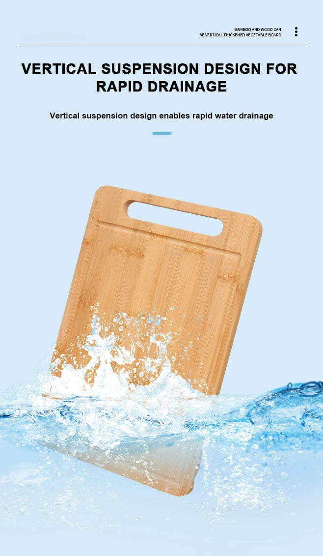 WXCOO Double-Sided Bamboo Cutting Board