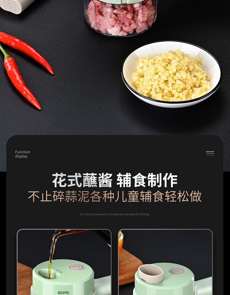 4-in-1 Handheld Electric Vegetable Cutter