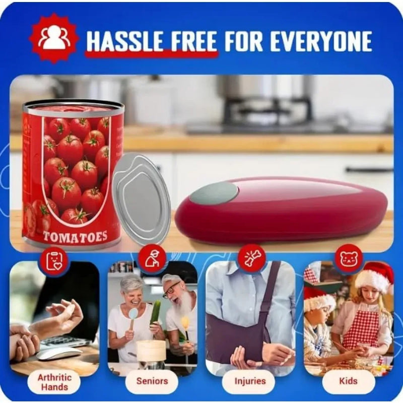Automatic Electric Can Opener with Smooth Edge