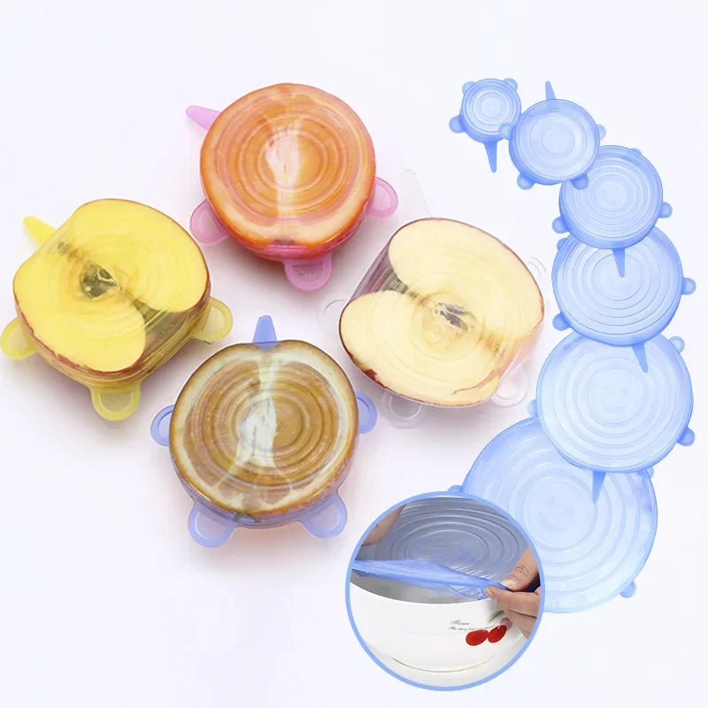 16-Pack Universal Silicone Stretch Lids