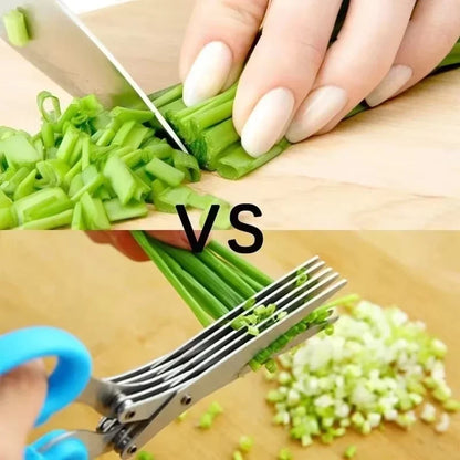 5-Layer Stainless Steel Kitchen & Herb Scissors
