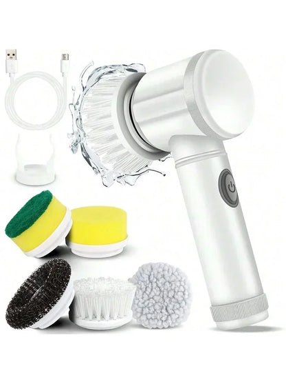 5-in-1 Cordless Electric Spin Scrubber