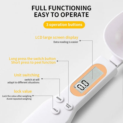 Digital Spoon Scale with LCD Display (0.1-500g)