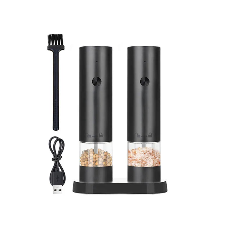 USB Rechargeable Electric Salt & Pepper Grinder