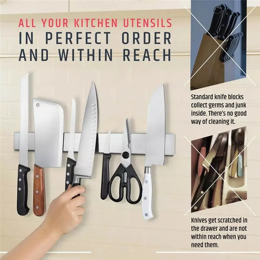 Stainless Steel Magnetic Knife Holder