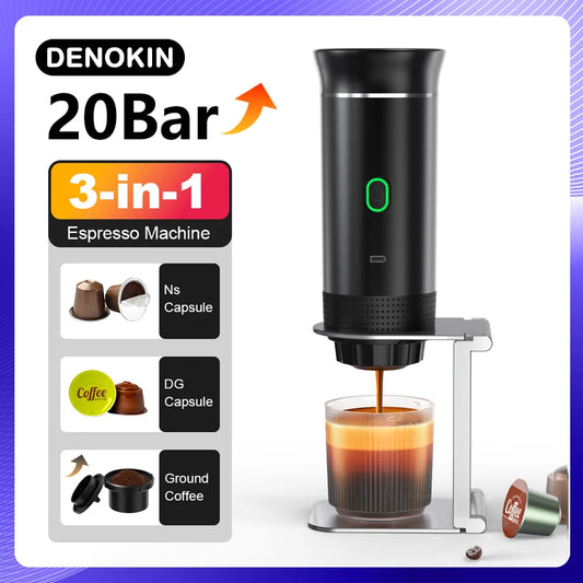 3-in-1 Portable Wireless Electric Espresso Machine
