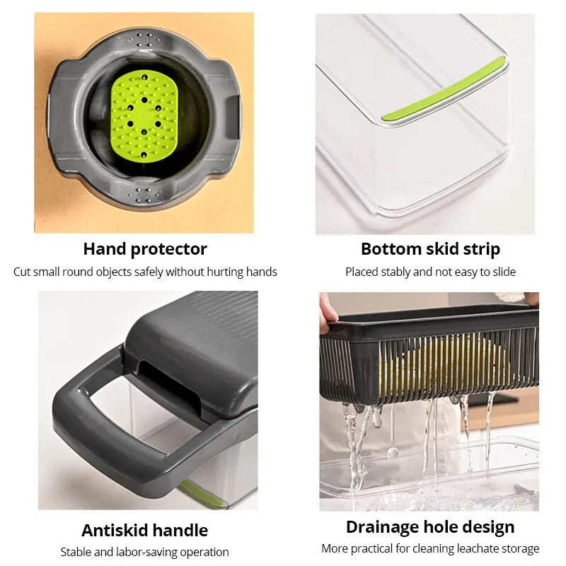 12-in-1 Multifunctional Vegetable Slicer & Chopper