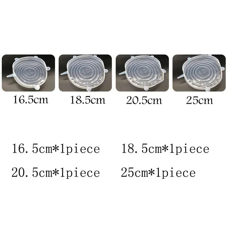 16-Pack Universal Silicone Stretch Lids