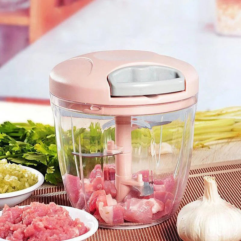 Manual Meat Mincer & Vegetable Chopper (500/900ml)