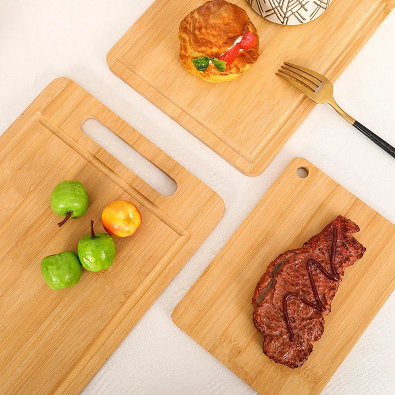 WXCOO Double-Sided Bamboo Cutting Board