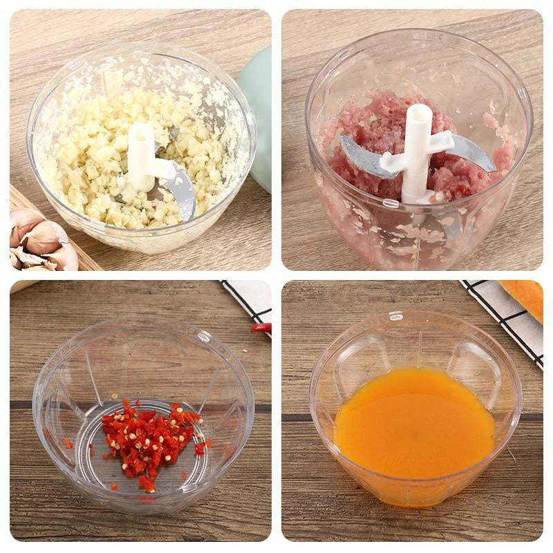 Manual Meat Mincer & Vegetable Chopper (500/900ml)
