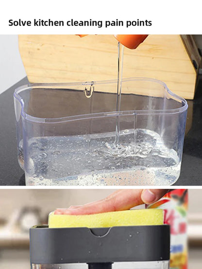 One-Handed Kitchen Detergent Press Dispenser