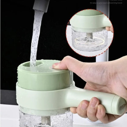 4-in-1 Handheld Electric Vegetable Cutter