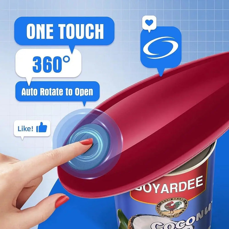 Automatic Electric Can Opener with Smooth Edge