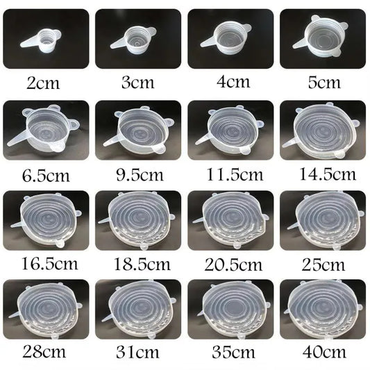 16-Pack Universal Silicone Stretch Lids
