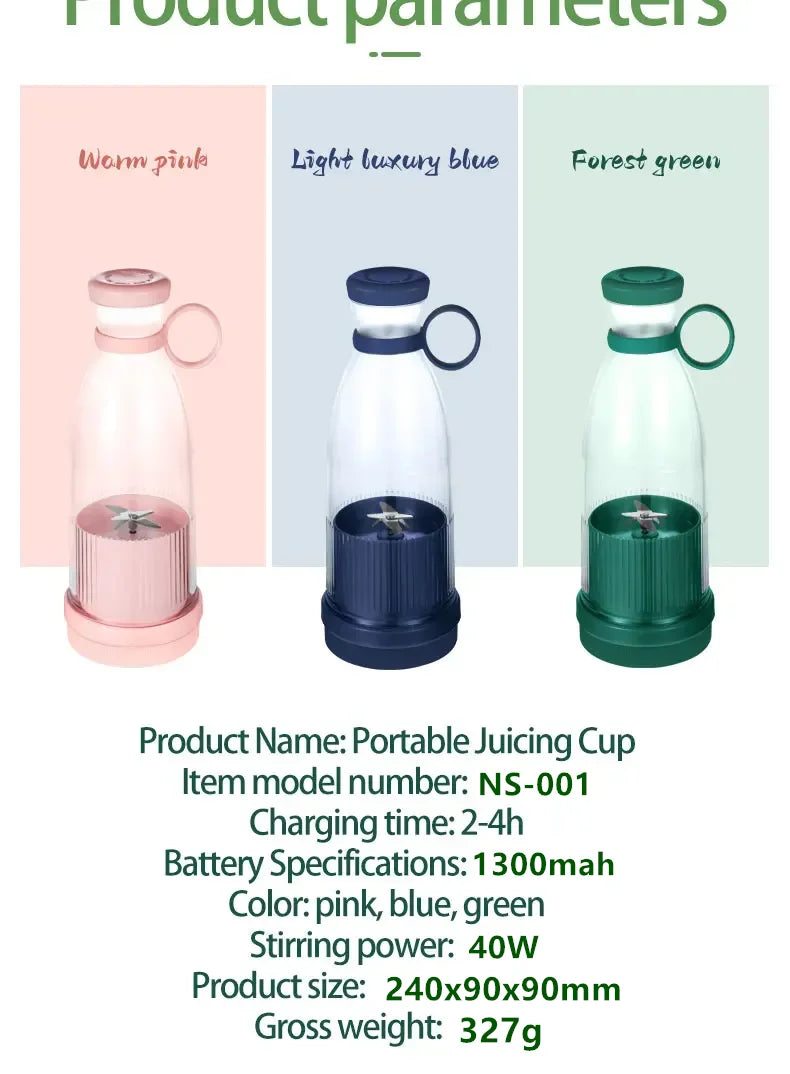 Portable Fresh Juice Blender & Mixer