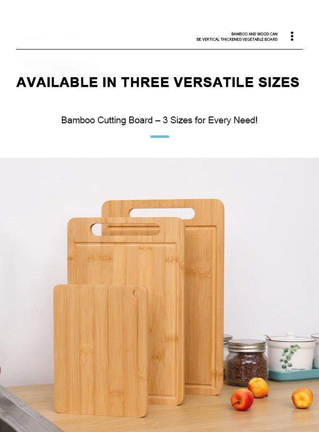 WXCOO Double-Sided Bamboo Cutting Board
