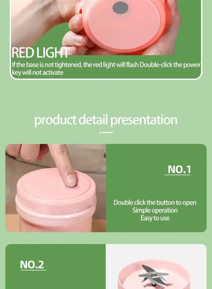 Portable Fresh Juice Blender & Mixer