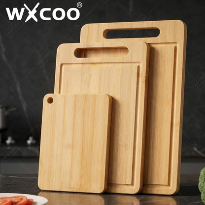 WXCOO Double-Sided Bamboo Cutting Board