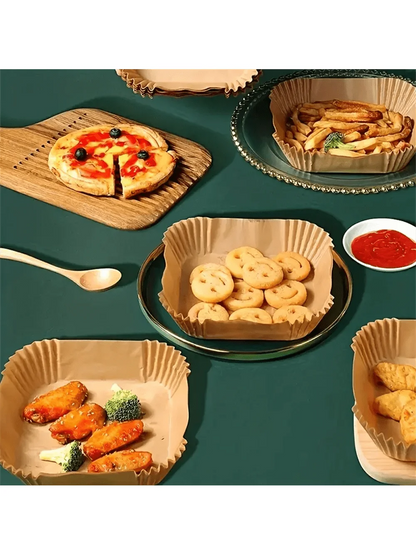 Disposable Air Fryer Paper Liners (50/100 Pcs)