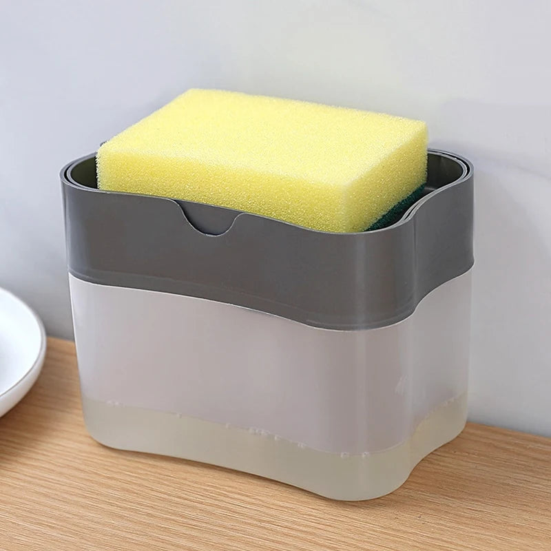 One-Handed Kitchen Detergent Press Dispenser