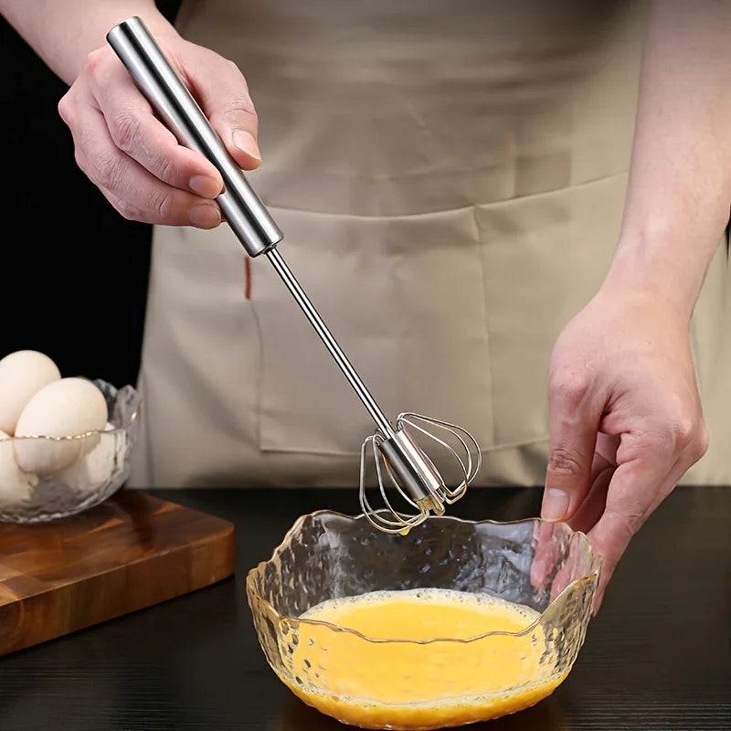Semi-Automatic Stainless Steel Egg Beater