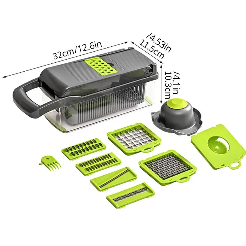 12-in-1 Multifunctional Vegetable Slicer & Chopper