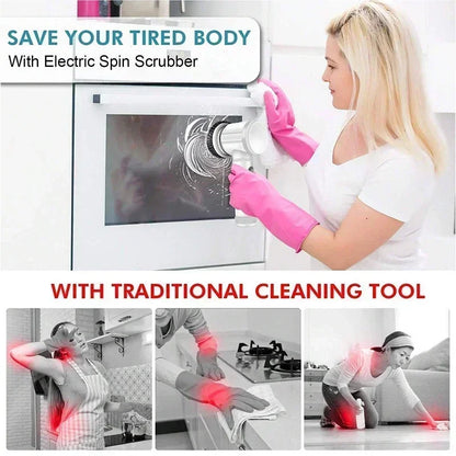 5-in-1 Cordless Electric Spin Scrubber