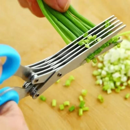 5-Layer Stainless Steel Kitchen & Herb Scissors