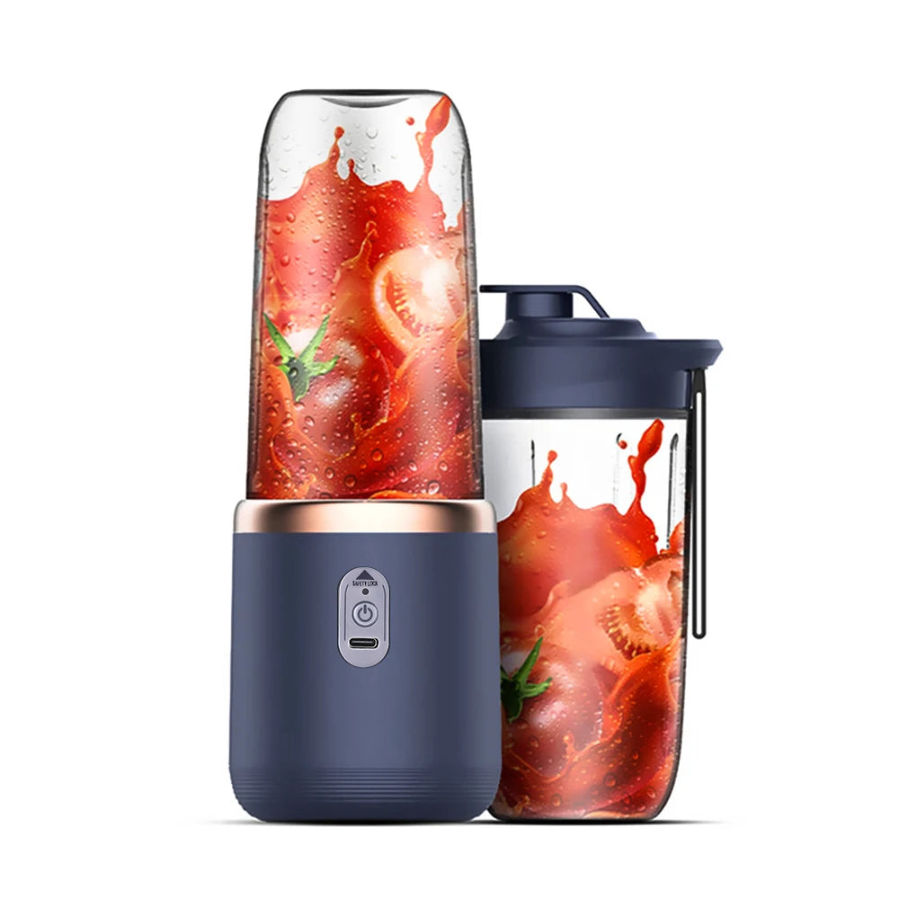 Portable 6-Blade Blender & Juicer Cup with Extra Cup