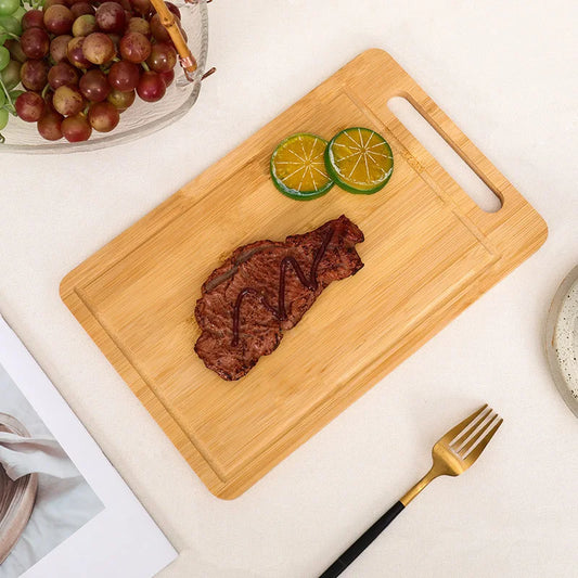 WXCOO Double-Sided Bamboo Cutting Board