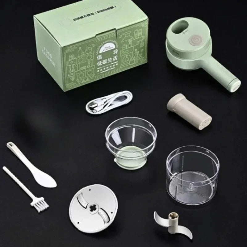 4-in-1 Handheld Electric Vegetable Cutter