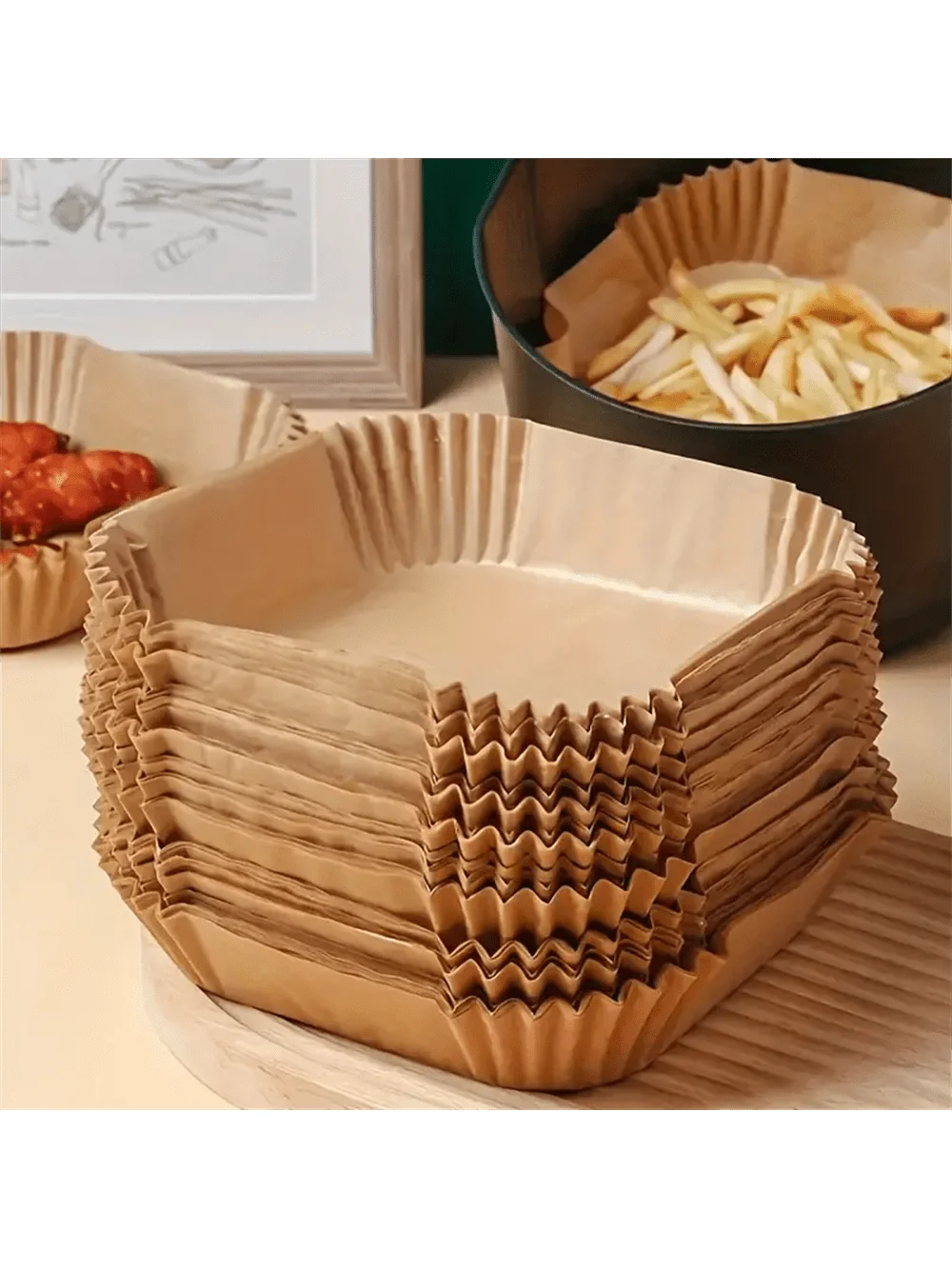 Disposable Air Fryer Paper Liners (50/100 Pcs)