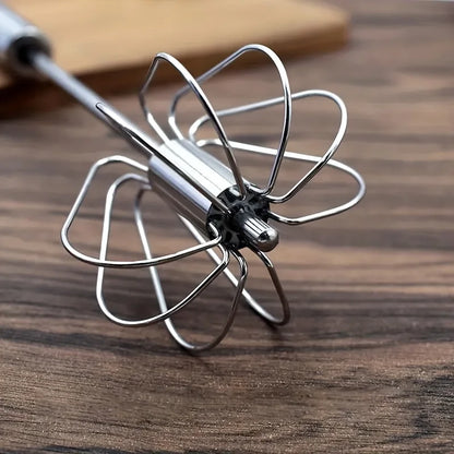 Semi-Automatic Stainless Steel Egg Beater
